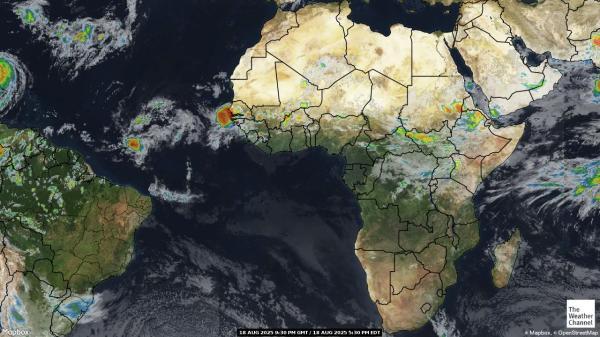 Madagaskar Wetter Wolke Karte 