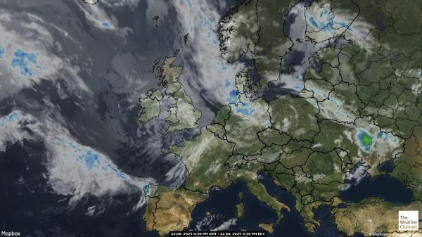 Malta Wetter Wolke Karte 