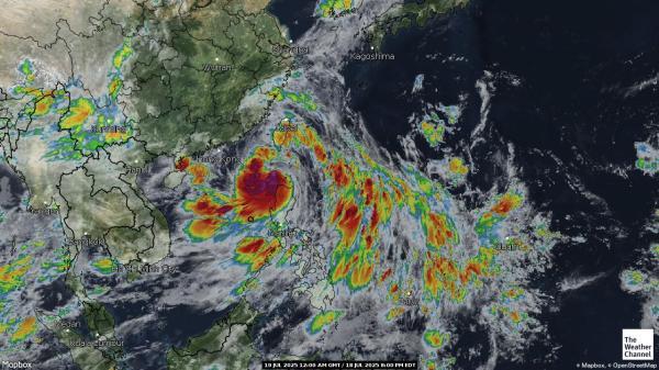 Marshall Islands Meteo nuvola mappa 