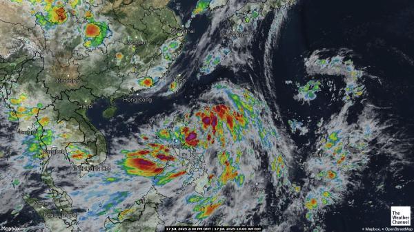 Marshall Islands Meteo nuvola mappa 