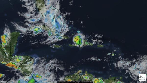 Martinique Väder moln karta 