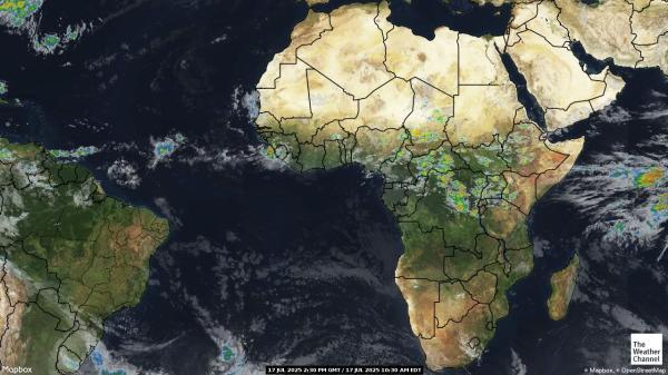 Mauritania Meteo nuvola mappa 