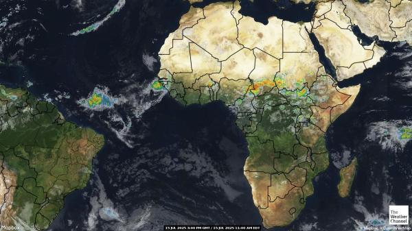 Mayotte Mapa del tiempo pronóstico nube 