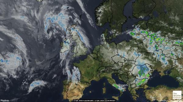 mediterrània Previsió meteorològica, mapa meteorològic per satèl·lit 