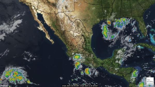 Mexico Vejret sky kort 