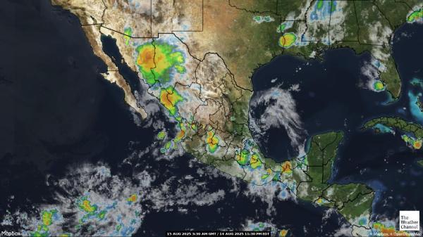 Mexiko Wetter Wolke Karte 