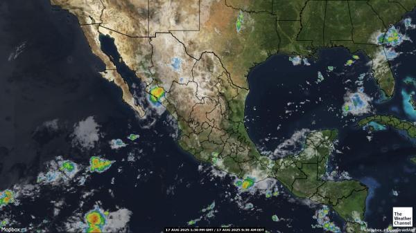Mexico Meteo nuvola mappa 
