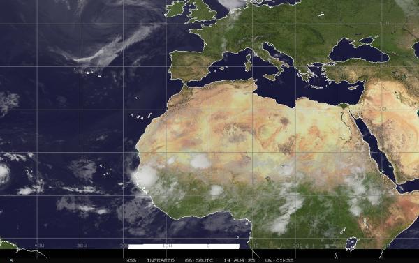 Medio Oriente Meteo nuvola mappa 