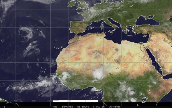 Mittlerer Osten Wetter Wolke Karte 
