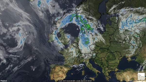 Monaco Météo nuage carte 
