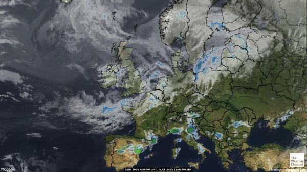 Monaco Météo nuage carte 