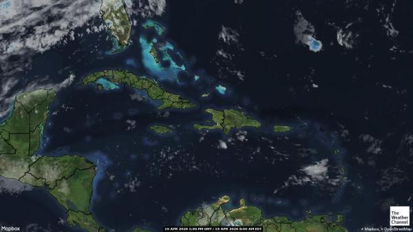 Montserrat Chmura pogoda mapa 