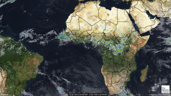 Mozambique Meteo nuvola mappa 