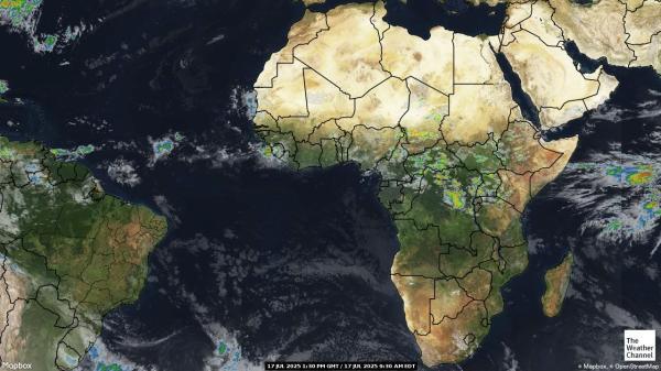 Namibia Previsão do tempo nuvem mapa 