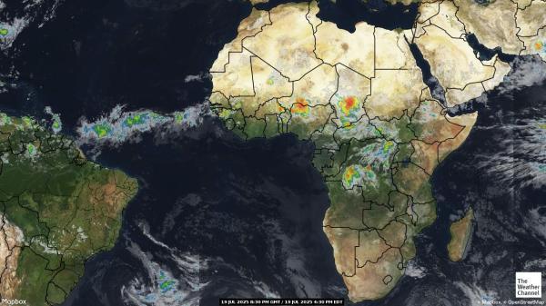 Namibie Météo nuage carte 