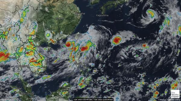 Nauru Météo nuage carte 