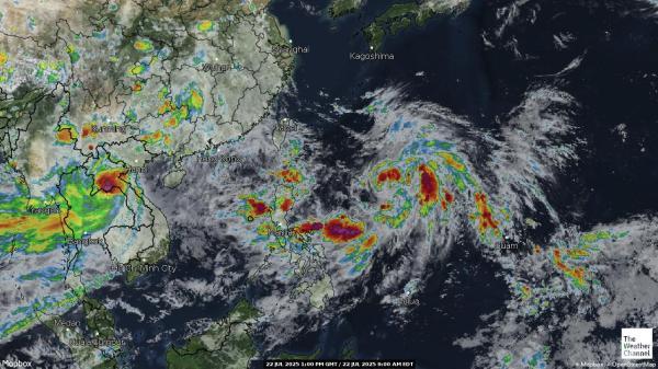 Nauru Wetter Wolke Karte 