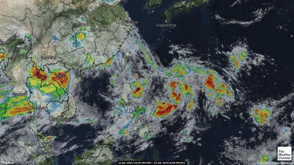 Népal Météo nuage carte 