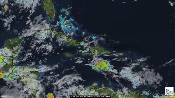Antilles néerlandaises Météo nuage carte 