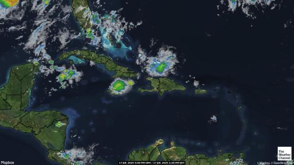 Antilles Holandeses Previsió meteorològica, mapa meteorològic per satèl·lit 