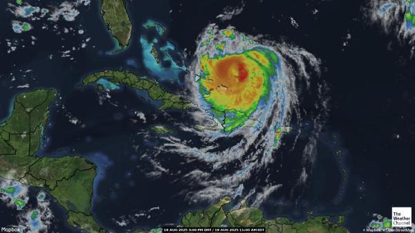 Netherlands Antilles Weather Cloud Map 