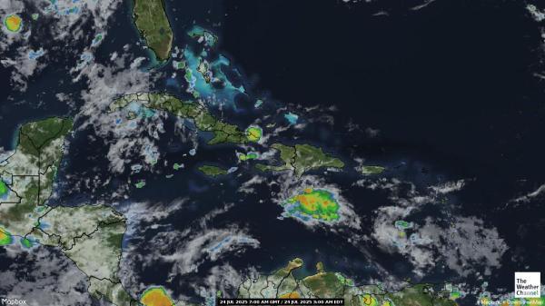 Netherlands Antilles Meteo nuvola mappa 