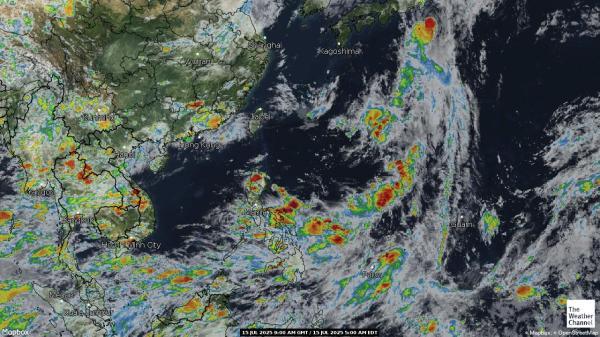 ニューカレドニア 天気クラウドマップ 