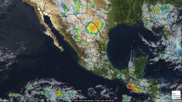 Nicaragua Wetter Wolke Karte 