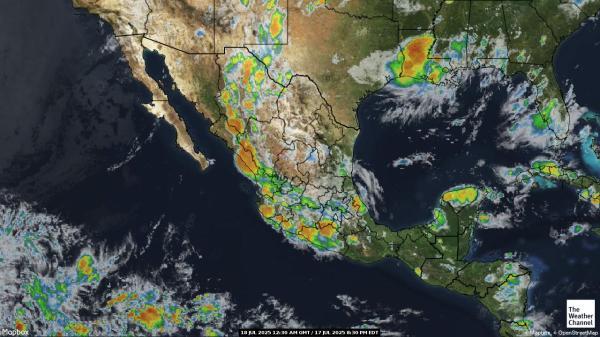 Nicaragua Peta Cuaca awan 