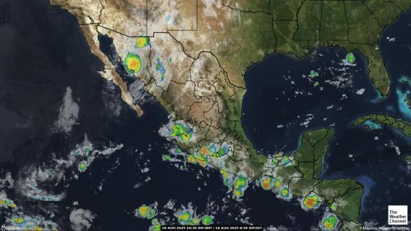 Nicaragua Météo nuage carte 