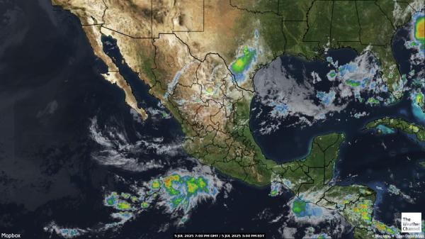 Nicaragua Météo nuage carte 
