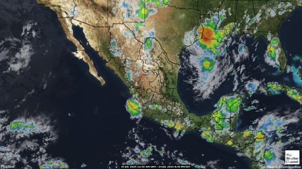 Nicaragua Previsão do tempo nuvem mapa 