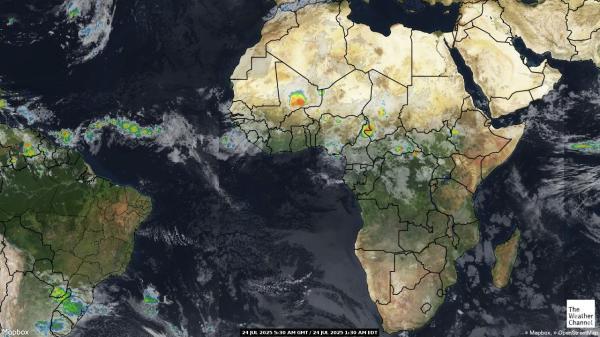 Niger Weer wolk kaart 