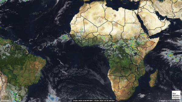 Nigeria Previsão do tempo nuvem mapa 