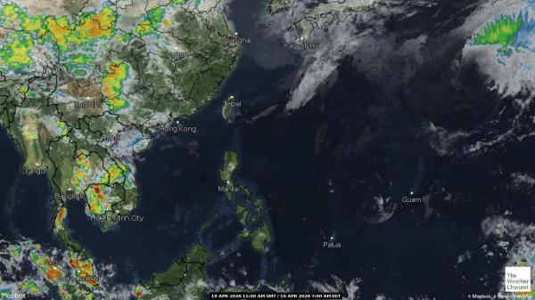 Niue Chmura pogoda mapa 