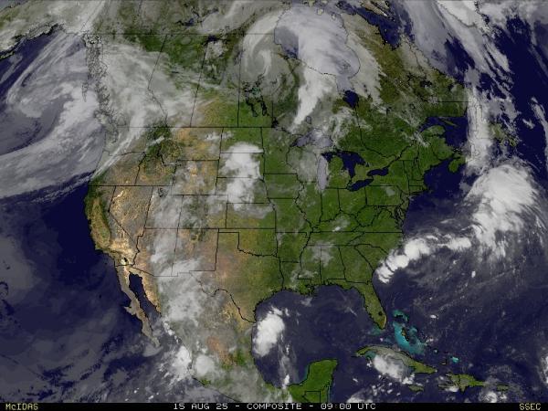 America del Nord Meteo nuvola mappa 