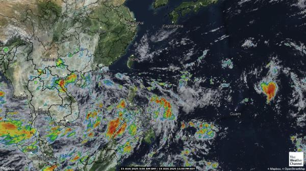 Nordkorea Wetter Wolke Karte 