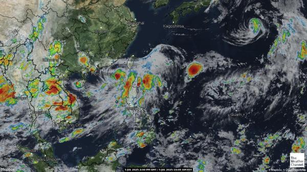 North Korea Weather Cloud Map 