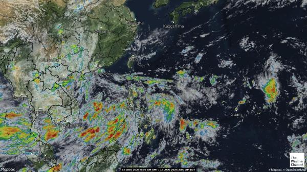North Korea Weather Cloud Map 