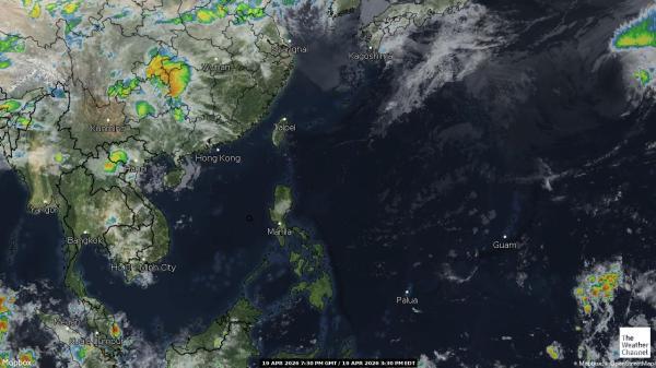 Põhja-Korea Ilm pilv kaart 