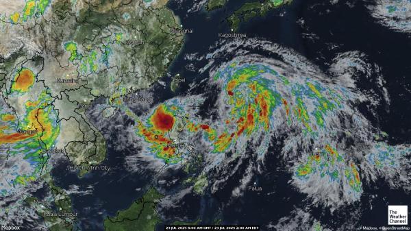 Northern Mariana Islands Weather Cloud Map 