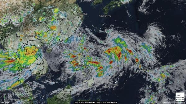 Northern Mariana Islands Meteo nuvola mappa 