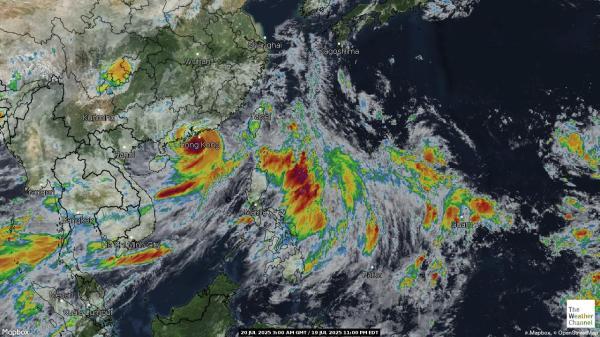 Northern Mariana Islands Wetter Wolke Karte 
