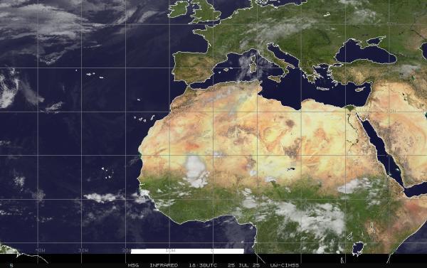 Oman Météo nuage carte 