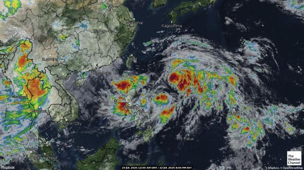 Pacific Weather Cloud Map 