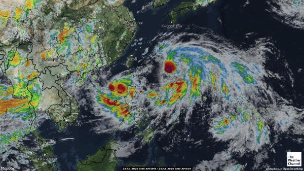 Pacific Weather Cloud Map 
