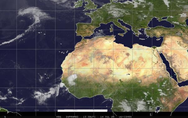 Palestijnse Gebieden Weer wolk kaart 