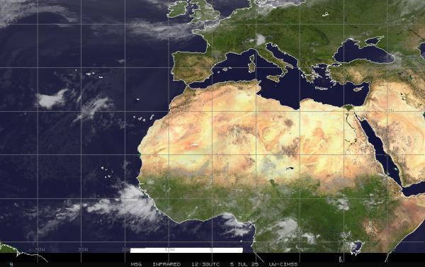 Territoire palestinien Météo nuage carte 