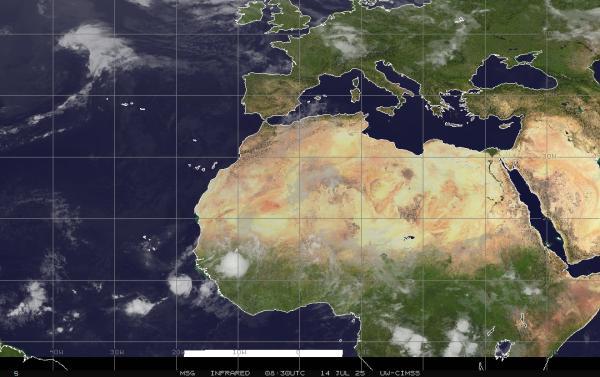 Palestinian Territory Weather Cloud Map 