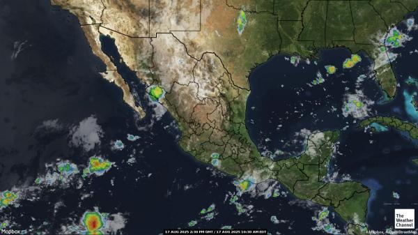 Panama Meteo nuvola mappa 